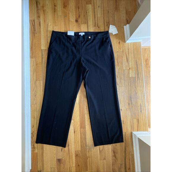 Calvin Klein Classic Fit Black High Rise Dress Suit Pants Woman’s Plus Size 20W - Picture 1 of 10